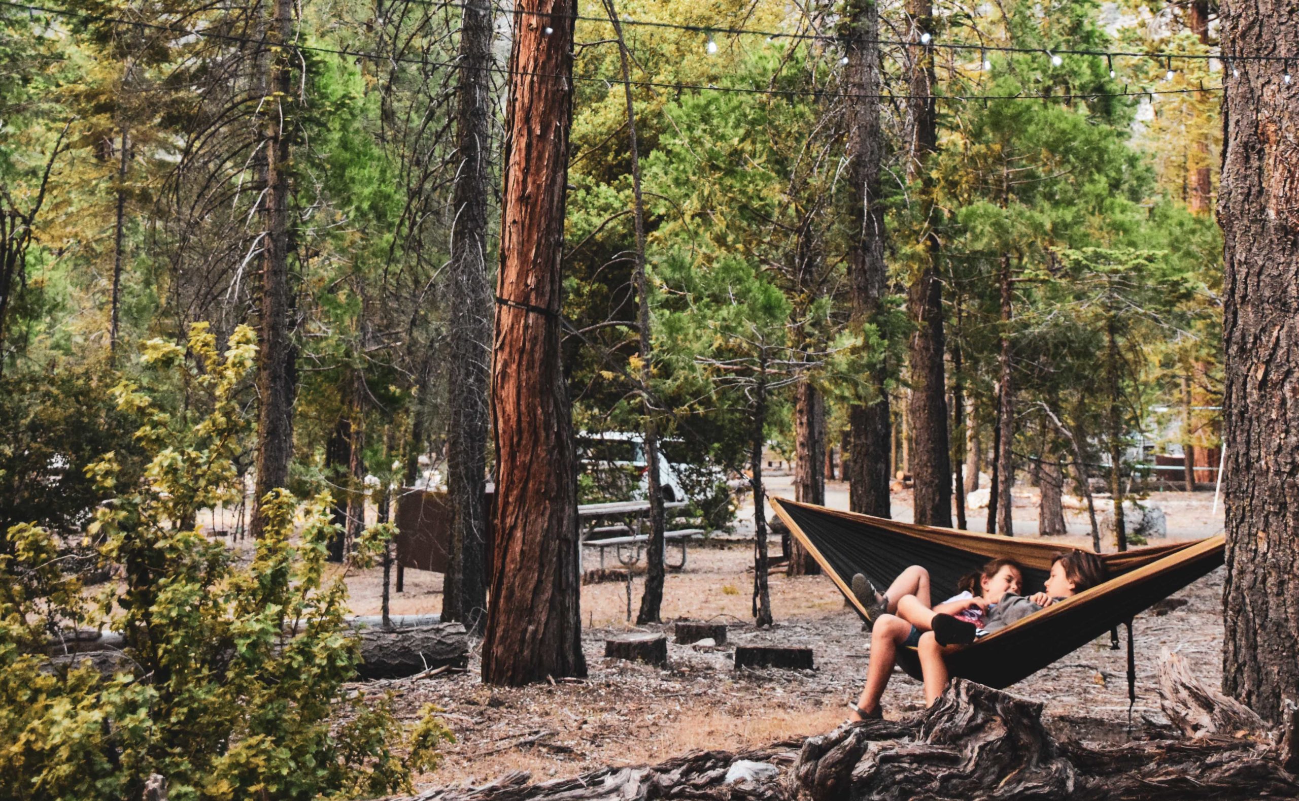 Family Camping Outdoors