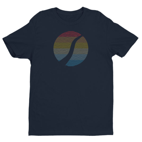 Parkseekers 'Waves' Short Sleeve Men's Fitted T-shirt